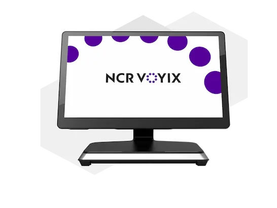 NCR Voyix terminal powered by Counterpoint and Rapid POS.
