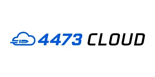 4473 Cloud logo with cloud and USB symbol, representing cloud storage or cloud-based POS solutions for Rapid POS systems.