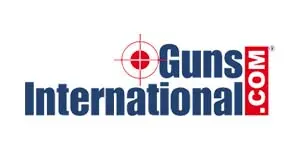 Guns International logo with target symbol and .COM, firearms marketplace for buying/selling guns with Rapid POS (Point of Sale) capabilities.