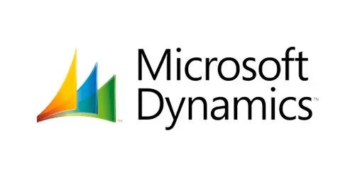 Microsoft Dynamics logo for business management and Rapid POS solutions.
