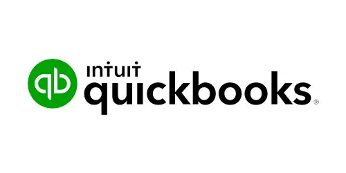 Intuit QuickBooks logo, accounting software for businesses, compatible with Rapid POS systems for streamlined payment processing and bookkeeping.