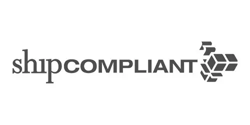 shipCOMPLIANT logo with geometric design - compliance solutions for Rapid POS and shipping operations.